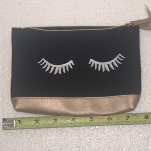 Ipsy Eye Lashes Black Make Up Bag